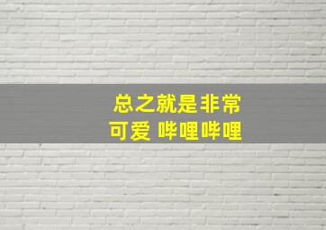 总之就是非常可爱 哔哩哔哩